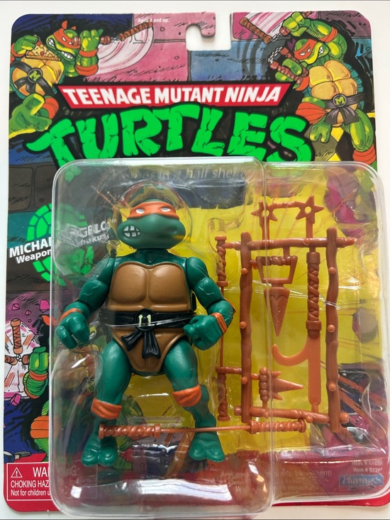 Playmates Toys Other - Teenage Mutant Ninja Turtles Michelangelo Action Figure - Orange & Green